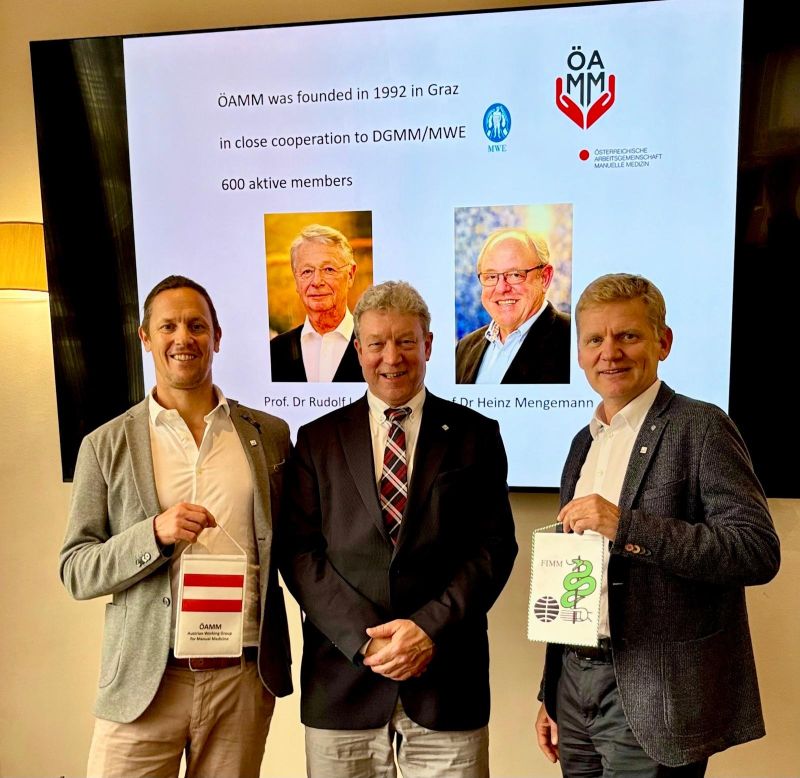 Aufnahme bei der FIMM, der International Federation for Manual/Musculoskeletal Medicine